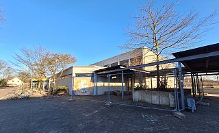Die Sporthalle In der Mark in Kirchlengern wird saniert. - Peter Heidbrink Die Sporthalle In der Mark in Kirchlengern wird saniert. - Peter Heidbrink