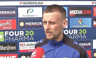 Paderborns Sebastian Klaas erwartet ein schweres Spiel gegen den Hamburger SV. - Screenshot NW Paderborns Sebastian Klaas erwartet ein schweres Spiel gegen den Hamburger SV. - Screenshot NW