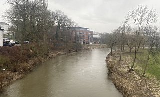 Die Werre ist vom höchsten Wasserstand an Weihnachten weit entfernt. - Dirk Windmöller Die Werre ist vom höchsten Wasserstand an Weihnachten weit entfernt. - Dirk Windmöller