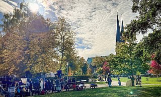 So sah der Dreh im Oktober im Park der Menschenrechte aus. - NW/Archiv So sah der Dreh im Oktober im Park der Menschenrechte aus. - NW/Archiv