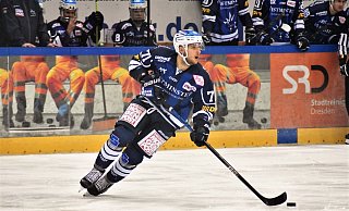 Ab der kommenden Saison für den Herforder EV am Puck: Elvijs Biezais. - Dresdner Eislöwen Claudia Bergs Ab der kommenden Saison für den Herforder EV am Puck: Elvijs Biezais. - Dresdner Eislöwen Claudia Bergs