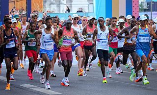 Bei den Olympischen Spielen in Paris gab Kipchoge auf. - Dar Yasin/AP/dpa Bei den Olympischen Spielen in Paris gab Kipchoge auf. - Dar Yasin/AP/dpa