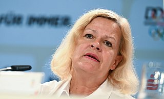 Nancy Faeser sieht die Ausrichtung von Olympischen und Paralympischen Spielen in Deutschland als Chance. - Marijan Murat/dpa Nancy Faeser sieht die Ausrichtung von Olympischen und Paralympischen Spielen in Deutschland als Chance. - Marijan Murat/dpa