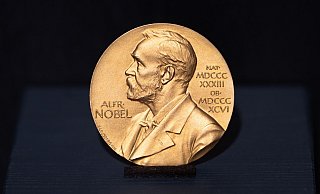 Die Literatur-Nobelpreis-Medaille ist im Günter Grass-Haus ausgestellt. (Archivbild) - Daniel Reinhardt/dpa Die Literatur-Nobelpreis-Medaille ist im Günter Grass-Haus ausgestellt. (Archivbild) - Daniel Reinhardt/dpa
