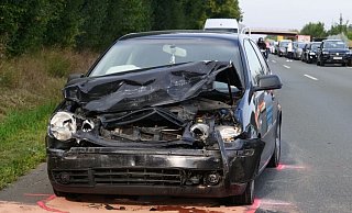 Ein VW Polo und zwei weitere Autos waren in den schwereren Auffahrunfall im Bereich des Rückstaus verwickelt. - Ralph Meyer Ein VW Polo und zwei weitere Autos waren in den schwereren Auffahrunfall im Bereich des Rückstaus verwickelt. - Ralph Meyer
