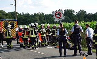Schwerer Unfall am Donnerstagabend in Bielefeld. - Paul Brinkmann Schwerer Unfall am Donnerstagabend in Bielefeld. - Paul Brinkmann