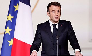 Frankreichs Präsident Emmanuel Macron versucht in der Ukraine-Krise zwischen den Konfliktparteien zu vermitteln. - Foto: Ian Langsdon/EPA POOL/AP/dpa Frankreichs Präsident Emmanuel Macron versucht in der Ukraine-Krise zwischen den Konfliktparteien zu vermitteln. - Foto: Ian Langsdon/EPA POOL/AP/dpa