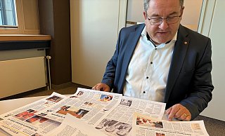 Er blickt zurück auf zehn Jahre Landrat: Dr. Axel Lehmann. - Martin Hostert Er blickt zurück auf zehn Jahre Landrat: Dr. Axel Lehmann. - Martin Hostert