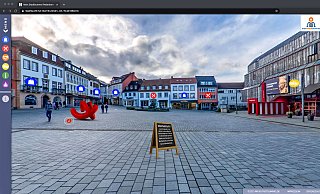 So sieht der virtueller Stadtgang durch Padeborn aus. - Hans-Hermann Igges So sieht der virtueller Stadtgang durch Padeborn aus. - Hans-Hermann Igges