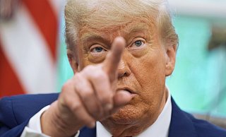 US-Präsident Trump gratuliert dem Papst. - Evan Vucci/AP/dpa US-Präsident Trump gratuliert dem Papst. - Evan Vucci/AP/dpa
