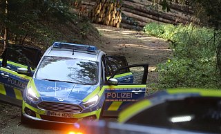 Die Polizei hatte das Fahrrad des Vermissten im Wald zwischen Oberlübbe und Nettelstedt gefunden. - Ulf Hanke Die Polizei hatte das Fahrrad des Vermissten im Wald zwischen Oberlübbe und Nettelstedt gefunden. - Ulf Hanke