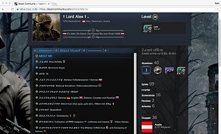 Steam-Nutzer "Lord Alex" hat offenbar ein Führer-Faible und mag die Zahlen 14 und 88. - Screenshot: Christian Hubertus Steam-Nutzer "Lord Alex" hat offenbar ein Führer-Faible und mag die Zahlen 14 und 88. - Screenshot: Christian Hubertus
