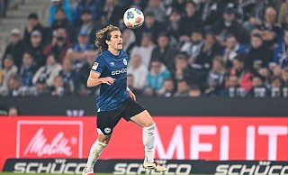 Mael Corboz könnte Arminia Bielefeld beim Auswärtsspiel in Kiel verletzungsbedingt fehlen. - Teresa Kroeger Mael Corboz könnte Arminia Bielefeld beim Auswärtsspiel in Kiel verletzungsbedingt fehlen. - Teresa Kroeger