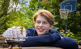 Schüler Johannes (16) segelt bald ein halbes Jahr um die Welt. - Mike-Dennis Müller Schüler Johannes (16) segelt bald ein halbes Jahr um die Welt. - Mike-Dennis Müller