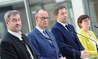 Nach dem Sondierungs-Ergebnis sollen jetzt Koalitionsverhandlungen starten. (Archivbild) - Kay Nietfeld/dpa Nach dem Sondierungs-Ergebnis sollen jetzt Koalitionsverhandlungen starten. (Archivbild) - Kay Nietfeld/dpa