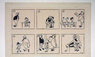 Der erste «Vater und Sohn»-Comic. - Zeichner Erich Ohser/e.o.plauen Stiftung/dpa Der erste «Vater und Sohn»-Comic. - Zeichner Erich Ohser/e.o.plauen Stiftung/dpa