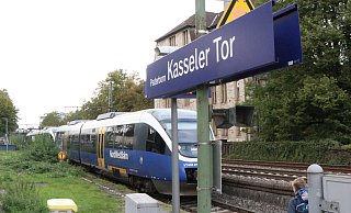 Der Haltepunkt am Kasseler Tor wird demnächst wieder angefahren. - Holger Kosbab Der Haltepunkt am Kasseler Tor wird demnächst wieder angefahren. - Holger Kosbab