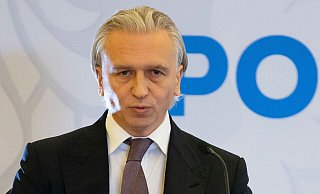 Russlands Fußballverbandschef Djukow heizte mit einem Spruch Spekulationen an. (Archivbild) - Alexander Zemlianichenko/AP/dpa Russlands Fußballverbandschef Djukow heizte mit einem Spruch Spekulationen an. (Archivbild) - Alexander Zemlianichenko/AP/dpa