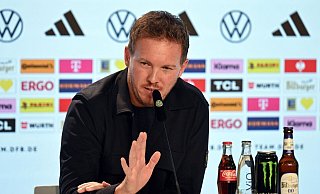 Julian Nagelsmann berichtet über seine Torwart-Pläne. - Federico Gambarini/dpa Julian Nagelsmann berichtet über seine Torwart-Pläne. - Federico Gambarini/dpa