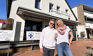 Torsten und Steffi Rüter wollen ihr Sanitätshaus und Gesundheitszentrum Ende März öffnen. - Mareike Patock Torsten und Steffi Rüter wollen ihr Sanitätshaus und Gesundheitszentrum Ende März öffnen. - Mareike Patock