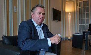 Bürgermeister Tim Kähler in seinem Büro im Rathaus. - Christina Römer Bürgermeister Tim Kähler in seinem Büro im Rathaus. - Christina Römer