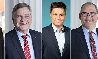 Diese Lokalpolitiker sind denkbar knapp aus dem Rat geflogen: Holm Sternbacher (SPD), Michael Weber (CDU), Frederik Suchla (SPD) und Marcus Kleinkes (CDU). - SPD, CDU Diese Lokalpolitiker sind denkbar knapp aus dem Rat geflogen: Holm Sternbacher (SPD), Michael Weber (CDU), Frederik Suchla (SPD) und Marcus Kleinkes (CDU). - SPD, CDU