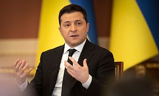 «Fahren bei uns etwa Panzer auf den Straßen herum?»: Ukraines Präsident Wolodymyr Selenskyj. - Foto: Uncredited/Ukrainian Presidential Press Off/AP/dpa «Fahren bei uns etwa Panzer auf den Straßen herum?»: Ukraines Präsident Wolodymyr Selenskyj. - Foto: Uncredited/Ukrainian Presidential Press Off/AP/dpa
