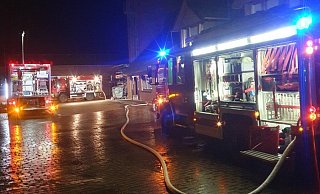 Das Feuer war im Heizungsraum eines Handwerksbetriebs ausgebrochen. - Freiwillige Feuerwehr Rahden Das Feuer war im Heizungsraum eines Handwerksbetriebs ausgebrochen. - Freiwillige Feuerwehr Rahden