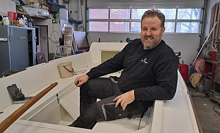 Pascal Ernst ist gelernter Bootsbauer und Geschäftsführer der "Neptun Yachten GmbH" in Rheda-Wiedenbrück im Kreis Gütersloh. - Marion Pokorra Pascal Ernst ist gelernter Bootsbauer und Geschäftsführer der "Neptun Yachten GmbH" in Rheda-Wiedenbrück im Kreis Gütersloh. - Marion Pokorra