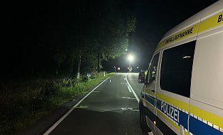 Bei einem schweren Verkehrsunfall verunglückte ein Motorradfahrer. - Thorsten Heß Bei einem schweren Verkehrsunfall verunglückte ein Motorradfahrer. - Thorsten Heß