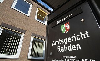 Im Rahdener Amtsgericht werden Verstöße gegen das Gesetz in Rahden, Espelkamp und Stemwede juristisch aufgearbeitet. - Joern Spreen-Ledebur Im Rahdener Amtsgericht werden Verstöße gegen das Gesetz in Rahden, Espelkamp und Stemwede juristisch aufgearbeitet. - Joern Spreen-Ledebur