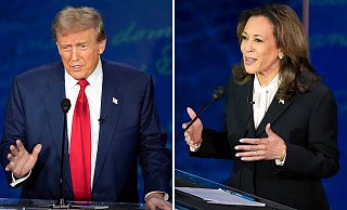 Donald Trump lehnt eine Revanche gegen Kamala Harris auf der Fernsehbühne ab. (Archivbild) - Alex Brandon/AP/dpa Donald Trump lehnt eine Revanche gegen Kamala Harris auf der Fernsehbühne ab. (Archivbild) - Alex Brandon/AP/dpa