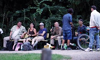 Der Schenke-Park an der Marienstraße hat sich zu einem Treffpunkt der Trinkerszene entwickelt. - Patrick Menzel Der Schenke-Park an der Marienstraße hat sich zu einem Treffpunkt der Trinkerszene entwickelt. - Patrick Menzel
