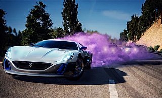 Mit Bonbon-Nebel die Gegner ausbremsen: In dem innovativen Arcade-Racer "The Grand Tour Game" zur gleichnamigen Serie ist das möglich. - Amazon Games Mit Bonbon-Nebel die Gegner ausbremsen: In dem innovativen Arcade-Racer "The Grand Tour Game" zur gleichnamigen Serie ist das möglich. - Amazon Games