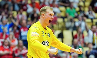 Torwart David Späth überragte beim WM-Sieg der deutschen Handballer gegen Tunesien. - Soeren Stache/dpa Torwart David Späth überragte beim WM-Sieg der deutschen Handballer gegen Tunesien. - Soeren Stache/dpa