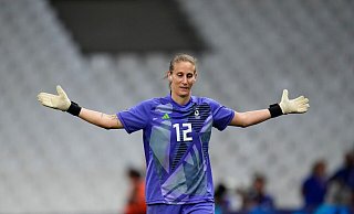 Olympia-Heldin der DFB-Frauen: Ann-Katrin Berger - Julio Cortez/AP Olympia-Heldin der DFB-Frauen: Ann-Katrin Berger - Julio Cortez/AP