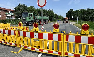 Wegen Sanierungsarbeiten wird die B 239 in Hüllhorst teilweise gesperrt. - Christian Weische Wegen Sanierungsarbeiten wird die B 239 in Hüllhorst teilweise gesperrt. - Christian Weische