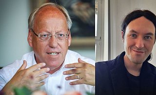 Pit Clausen (SPD) und Florian Sander (AfD). - Jonek/Privat Pit Clausen (SPD) und Florian Sander (AfD). - Jonek/Privat