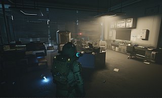 In "Evotinction" infiltrieren wir eine verlassene Forschungsstation. Die Spielatmosphäre dabei ist faszinierend. - Spikewave Games In "Evotinction" infiltrieren wir eine verlassene Forschungsstation. Die Spielatmosphäre dabei ist faszinierend. - Spikewave Games