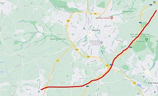 Einschneidende Auswirkungen hätte der Trassenverlauf für das Herforder Stadtgebiet. - Bündnis 90/Die Grünen Einschneidende Auswirkungen hätte der Trassenverlauf für das Herforder Stadtgebiet. - Bündnis 90/Die Grünen