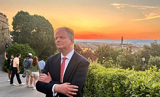 Eike Schmidt ist Kunsthistoriker aus Deutschland und Mitte-Rechts-Kandidat um das Amt des Bürgermeisters in Florenz. - Christoph Sator/dpa Eike Schmidt ist Kunsthistoriker aus Deutschland und Mitte-Rechts-Kandidat um das Amt des Bürgermeisters in Florenz. - Christoph Sator/dpa