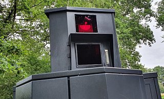 Der Blitzer steht jetzt im Innenstadtbereich in der Moltkestraße. - Irja Most (Archiv) Der Blitzer steht jetzt im Innenstadtbereich in der Moltkestraße. - Irja Most (Archiv)