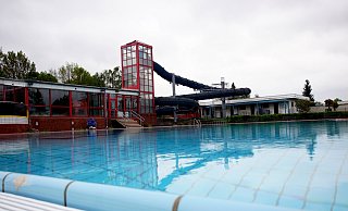 Das Aqua Fun ist im Moment gesperrt und menschenleer. - Niklas Krämer Das Aqua Fun ist im Moment gesperrt und menschenleer. - Niklas Krämer