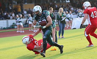 Startet durch: Jannis Knauer von den Bulldogs. - Andre Zarnke Startet durch: Jannis Knauer von den Bulldogs. - Andre Zarnke
