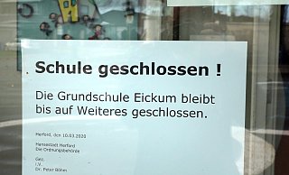 Die Grundschule Eickum bleibt bis auf Weiteres geschlossen. - Frank-Michael Kiel-Steinkamp Die Grundschule Eickum bleibt bis auf Weiteres geschlossen. - Frank-Michael Kiel-Steinkamp