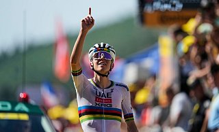 Der Weltmeister war auch bei der EM nicht zu schlagen: Tadej Pogacar. (Archivbild) - Mosa\\\'ab Elshamy/AP/dpa Der Weltmeister war auch bei der EM nicht zu schlagen: Tadej Pogacar. (Archivbild) - Mosa\\\'ab Elshamy/AP/dpa