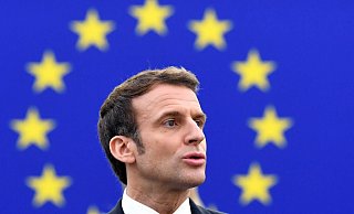 Emmanuel Macron stellt Frankreichs Prioritäten in der EU-Politik vor. - Foto: Bertrand Guay/POOL AFP/AP/dpa Emmanuel Macron stellt Frankreichs Prioritäten in der EU-Politik vor. - Foto: Bertrand Guay/POOL AFP/AP/dpa