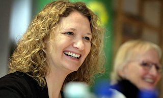 Bei der Kommunalwahl 2014 war Gitte Trostmann noch Wahlkampfleiterin der Gütersloher Grünen. Jetzt will sie selbst Bürgermeisterin werden. - Andreas Frücht Bei der Kommunalwahl 2014 war Gitte Trostmann noch Wahlkampfleiterin der Gütersloher Grünen. Jetzt will sie selbst Bürgermeisterin werden. - Andreas Frücht