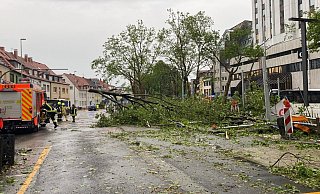 Die Auswertung der Inspire-Testdaten hat ergeben, dass der Feuerwehr beim Tornado im Mai 2022 schneller ein umfassenderes Lagebild zur Verfügung gestanden hätte. - (Archivbild) Marc Schröder Die Auswertung der Inspire-Testdaten hat ergeben, dass der Feuerwehr beim Tornado im Mai 2022 schneller ein umfassenderes Lagebild zur Verfügung gestanden hätte. - (Archivbild) Marc Schröder