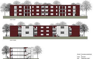 Umstritten: Das städtische Projekt Im Siekerfelde, bei dem 24 Wohnungen für einkommensschwache Familien geplant sind. - Daum Umstritten: Das städtische Projekt Im Siekerfelde, bei dem 24 Wohnungen für einkommensschwache Familien geplant sind. - Daum